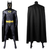 The Flash Batman Bruce Wayne Suit Halloween Cosplay Costume with Cloak